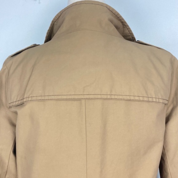 GAP Double Breasted Trench Coat/Raincoat Tan Khaki - Picture 7 of 14